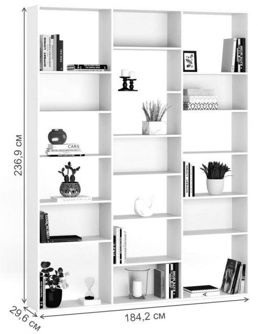 Стеллаж Алстар-26 дуб молочный