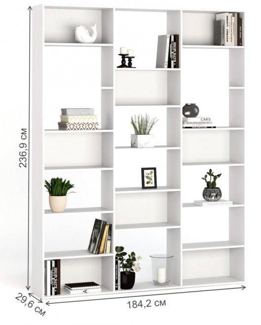 Стеллаж Алстар-26 МХ белый