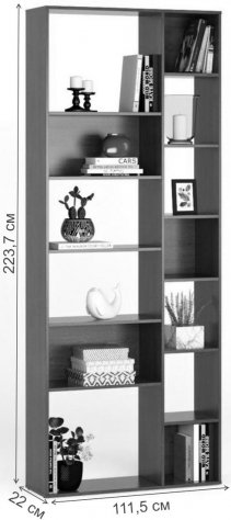 Стеллаж Алстар-2 дуб сонома