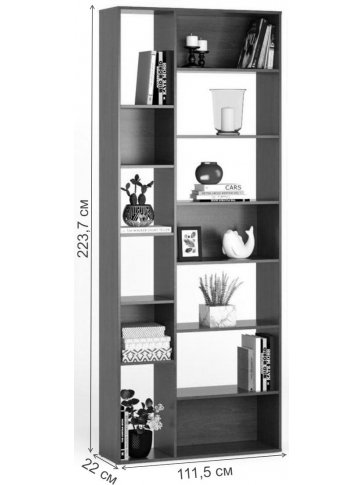 Стеллаж Алстар-2 МХ черный