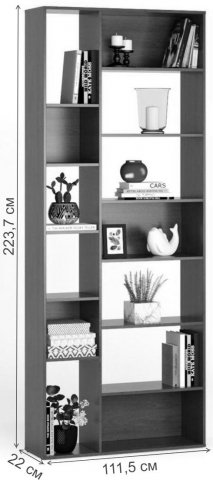 Стеллаж Алстар-2 МХ венге