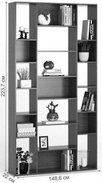 Стеллаж Алстар-3 белый