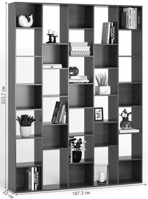 Стеллаж Алстар-5 МХ белый