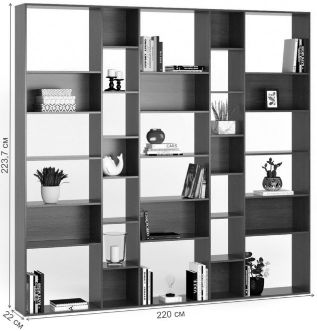 Стеллаж Алстар-8 белый