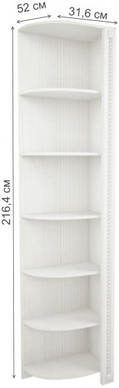 Стеллаж Азалия № 6 бодега белый угловой