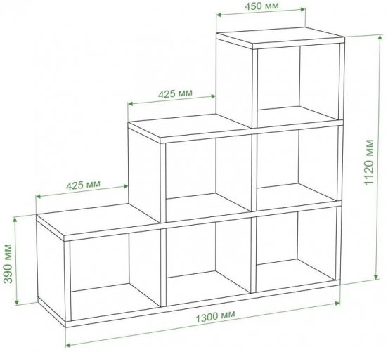 Стеллаж Браанта СЛД БЕК белый / карамель