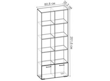 Стеллаж Бриз-2.01 СТ.061.808-01