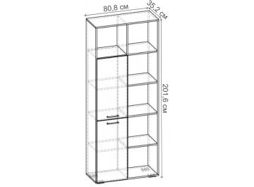 Стеллаж Бриз-2.04 СТ.064.808-01