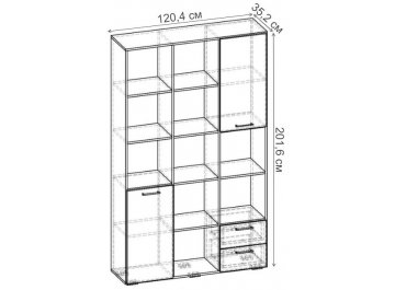 Стеллаж Бриз-3.05 СТ.085.1204-01