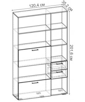 Стеллаж Бриз-5.03 СТ.103.1204-01