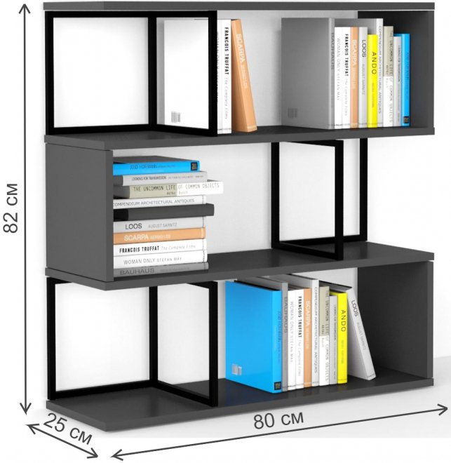 Стеллаж City ST 880 графит
