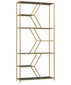 Стеллаж Лагунд antracite / золотой