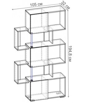 Стеллаж Норд-1.01 СТ.053.1050-01