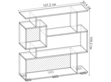 Стеллаж Норд-2.02 СТ.056.1072-00