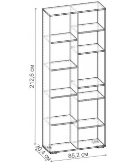 Стеллаж Норд-8.02 СТ.126.852-00