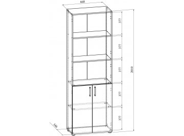Стеллаж ОФ-301К открытый