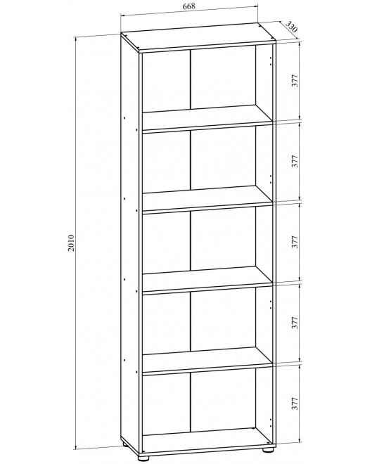 Стеллаж ОФ-30 венге