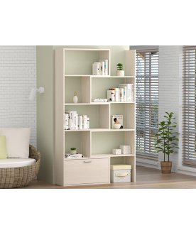 Книжный шкаф Раздвижной белый