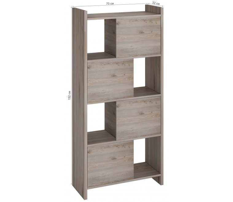 Стеллаж с дверцами 152 см нельсон