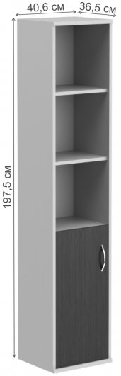 Стеллаж Imago СУ-1.1L клен / металлик