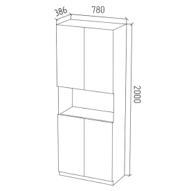 Стеллаж СЛШ4