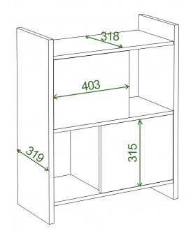 Стеллаж Лоревро-ЗН БЕК