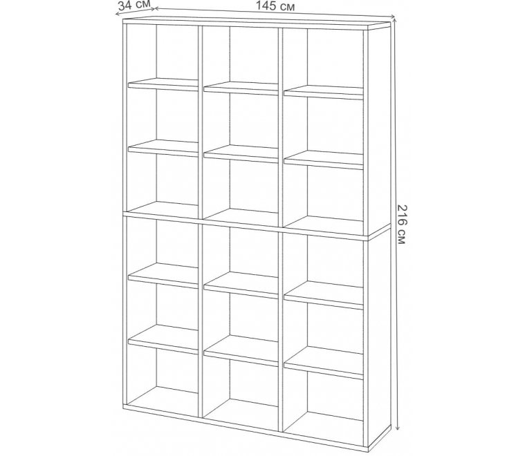 Стеллаж СУ ш3в2 Н нельсон