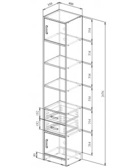 Стеллаж Либерти-41