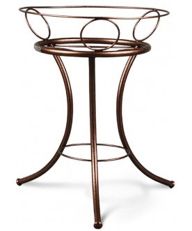 Цветочница Песочные часы бронзовая / черная