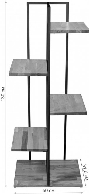 Цветочница Loft 6 MAX золотая