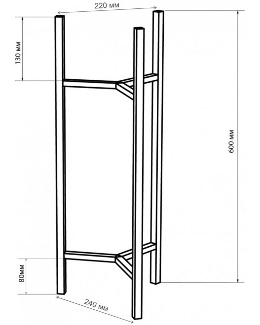 Цветочница Агния 30 белая