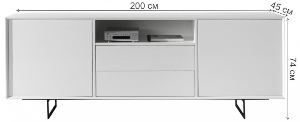 ТВ-тумба W-131 белый