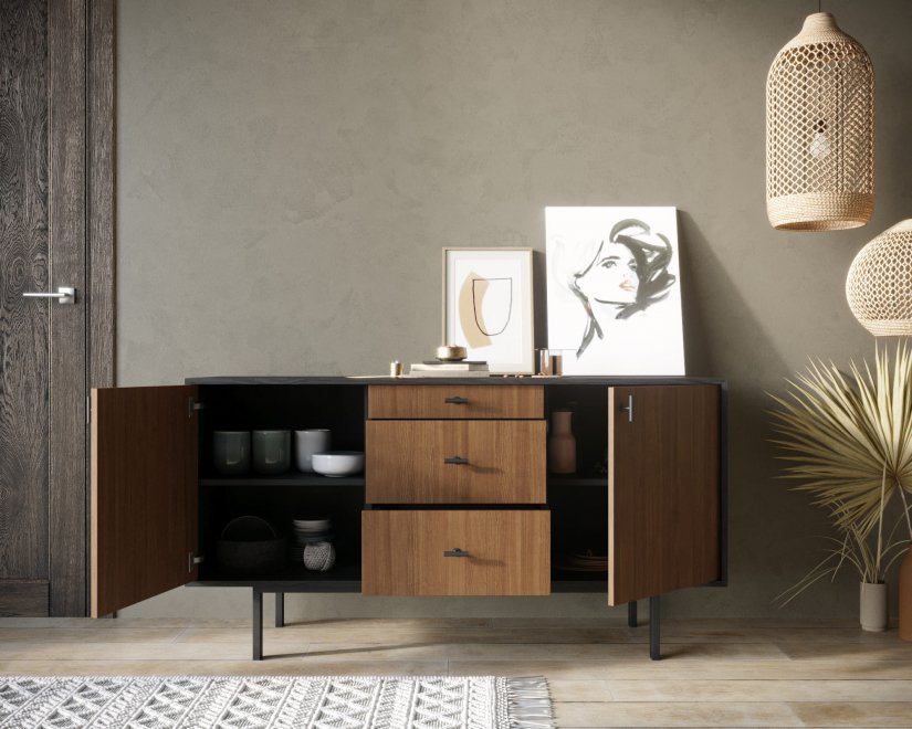 Тумба Эмерсон (Emerson) EM08 черный