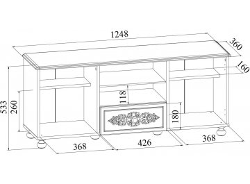 ТВ-тумба Ассоль плюс АС-13