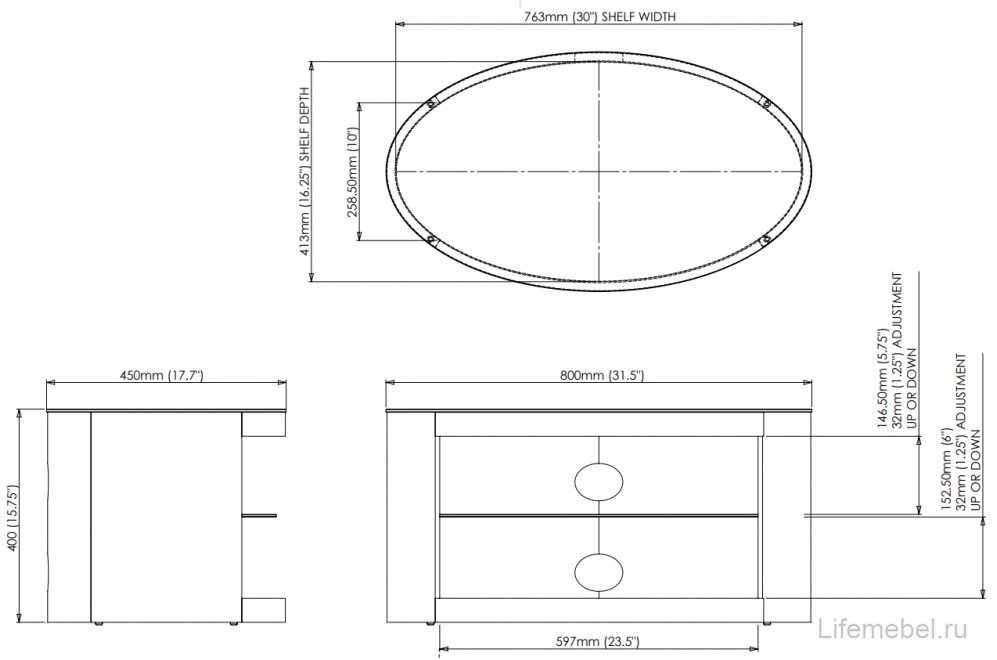 ТВ-тумба Buckingham FS800BUCB