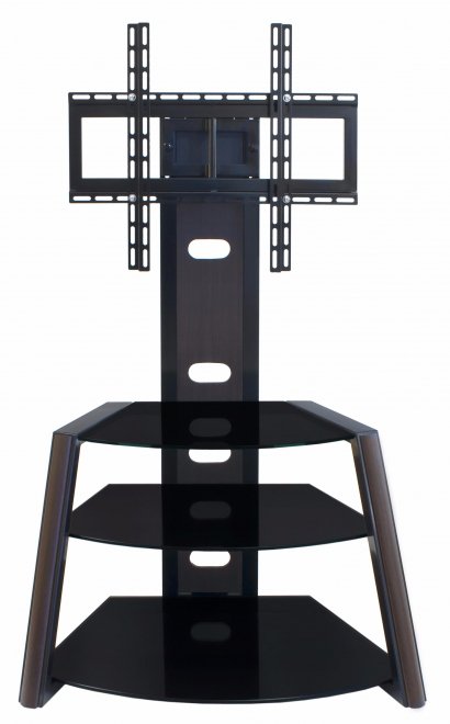 ТВ-тумба Фрегат стекло черное / декор черный