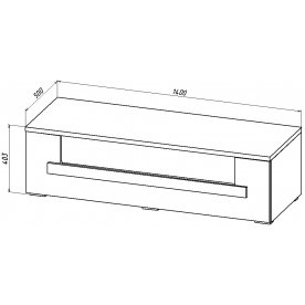 ТВ-тумба Куба 1705.М4