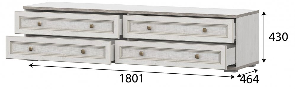 ТВ-тумба Македония ТБ-102 сосна санторини светлый