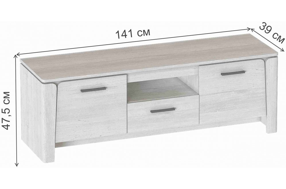ТВ-тумба Мальта дуб винтерберг