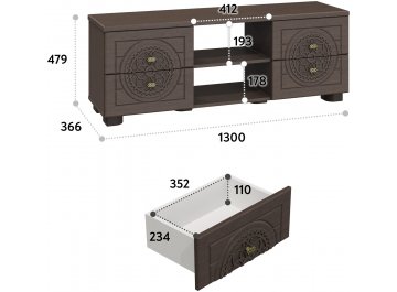 ТВ-тумба Монблан МБ-39К