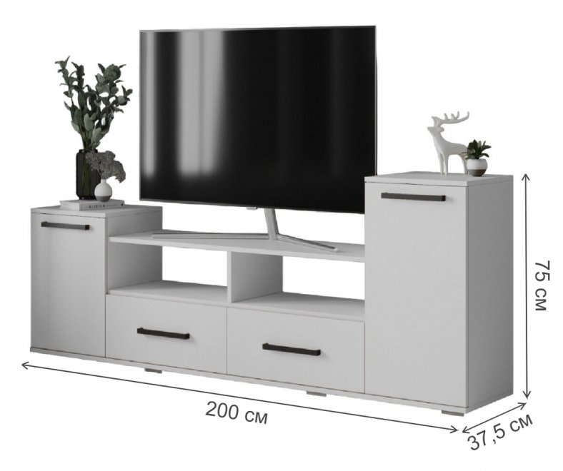 ТВ-тумба Парус-2 белый