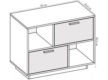 ТВ-тумба Эго Т-1 на подиуме