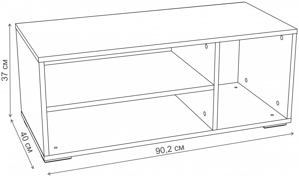 ТВ-тумба Urban / Summit НМ 011.88 ТВА ясень анкор темный kr