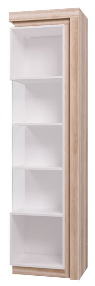 Шкаф-витрина Люмен 05 дуб сакраменто / белый снег