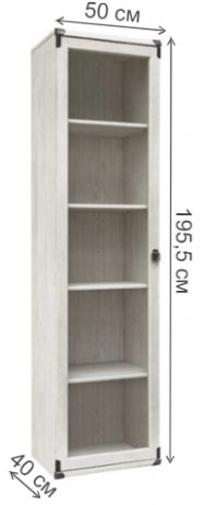 Витрина Индиана JWIT 1D сосна каньон