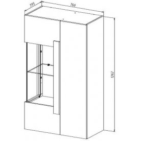 Витрина Куба 1702.М4