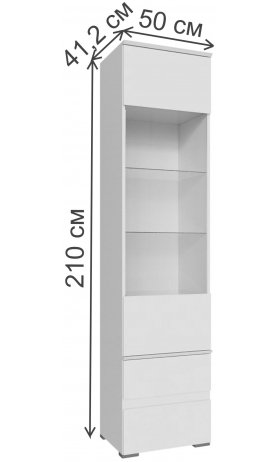 Витрина Плейона белый