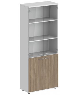 Витрина SG.811 белый / дуб темный