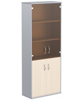 Витрина Skyland Imago СТ-1.2 клен / металлик