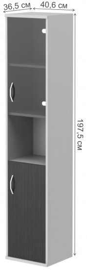 Витрина Imago СУ-1.4R ясень шимо